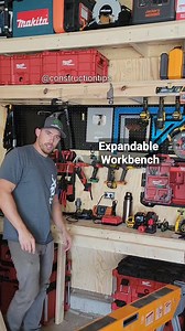 54K views · 555 reactions | Great way to add more space when needed #expandable #workbench | Go Build Stuff | Facebook