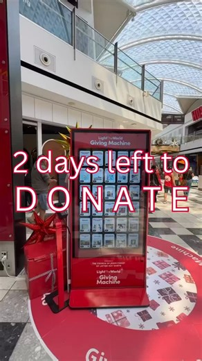 Just 2 days left to donate at the Giving Machine 💝 Supporting 6 incredible charities, choose from 30 different donation options. Gifts range from $6–$50, so everyone can give in a way that feels right. Thank you to every person who has already stopped, given, and shared kindness so freely. If it’s been on your heart to give this season this is your gentle reminder. | Light the World Hamilton