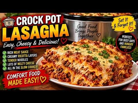 Crock Pot Lasagna Easy, Cheesy, Slow Cooker Comfort Food!