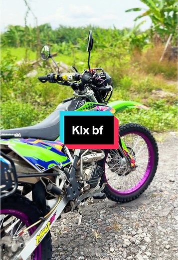 Vintage KLX BF Decals for Classic Motorcycle Enthusiasts