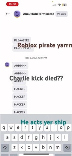 Roblox Pirate KILLS Charlie Kirk