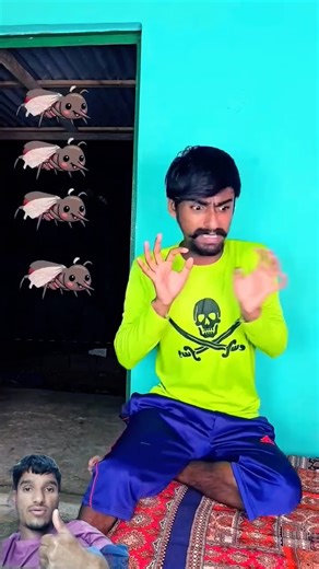 Little Bro Can’t Sleep Because of This Crazy Mosquito! 😭🦟🤣😱 #shorts