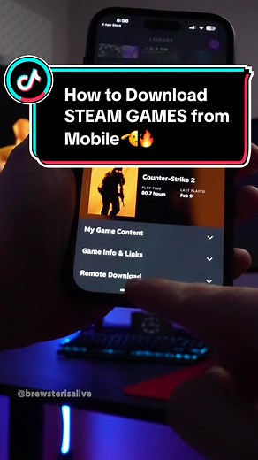 How to Download Steam Games from Mobile