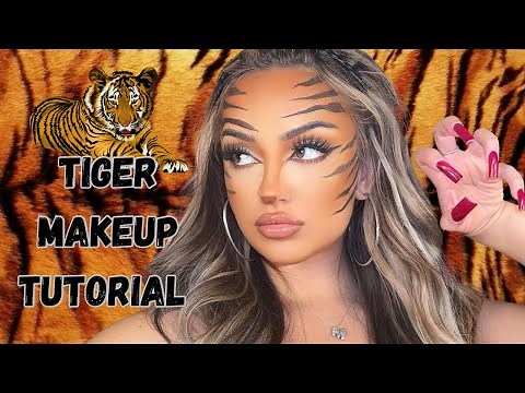 Easy Halloween makeup 🐯Tiger makeup tutorial