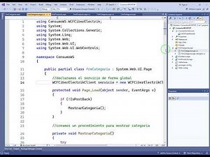 Consumiendo Servicios WCF con Entity Framework, LINQ y Procedimientos Almacenados en ASP.NET