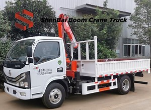 [Hot Item] 2 Ton Mini Hydraulic Construction Mobile Truck Lifting Crane Folding Boom Crane Small 4X2 Crane Truck