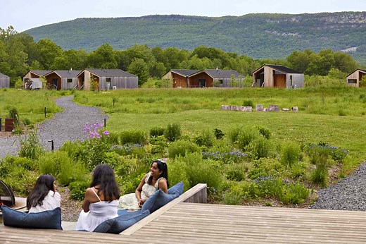 This Upstate New York Hotel Was Just Voted No. 1 in the State—and It Has a 6-acre Farm, 65 Stunning Cabins, and a Mercedes-Benz You Can Drive