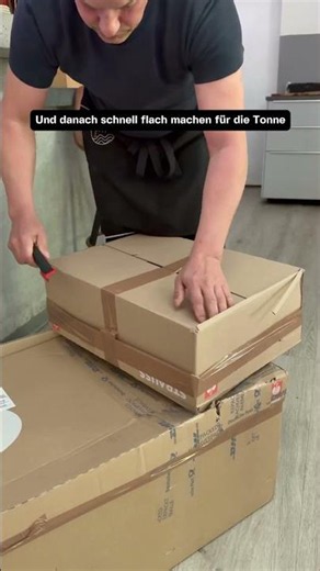 Du weißt nie genau, wie die Ware im Karton verpackt ist.