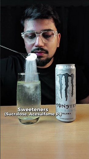 What's inside Monster Ultra? #health #drink #monsterdrink #foodscience