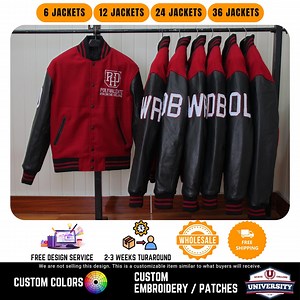 Bulk Custom Varsity Jackets: Personalized Team & School Apparel - Etsy