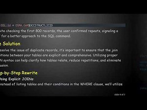 Resolving Issues with SQL Select Command Using Multiple Tables