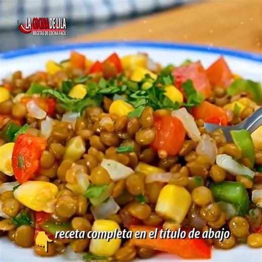 ENSALADA de Lentejas ¡RAPIDA y FRESCA!💪