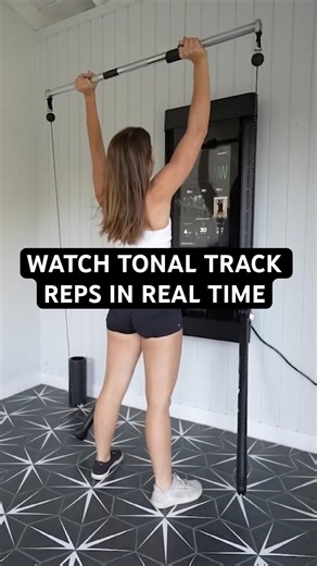 Watch Tonal track your reps and so much more. #strengthtraining #honestreview #tonal #workout