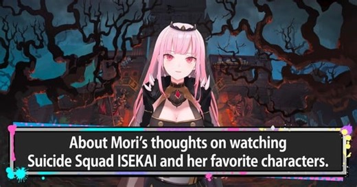 VTuber Mori Calliope Shares Her Favorite Suicide Squad Isekai Characters