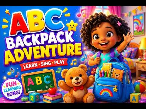 ABC Backpack Adventure 🚂 | Toddler Learning Song | Nursery Rhymes & Kids Songs