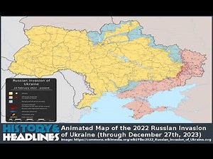 Animated Map of the 2022 Russian Invasion of Ukraine (through December 27th, 2023)