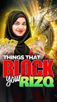 Are you doing things that Block Your Rizq? How to get Rich in Islam 💰💰 #money #rizq #islam #allah