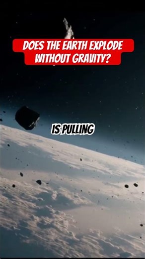 Does the earth explode without gravity? #astronomy #planet #space #universe