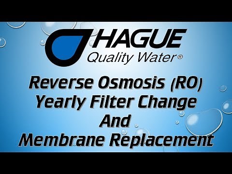Replacing the Filters On The RO