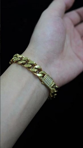 Top Men's Cuban Link Bracelets 2026 | Gold Plated Stainless Steel Collection #jewelryfactory#jewelry