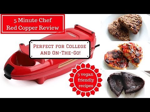 Red Copper 5 Minute Chef Vegan Review | 3 Quick Vegan Recipes | College & On-The-Go