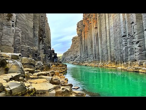 Studlagil Canyon Iceland - 4K