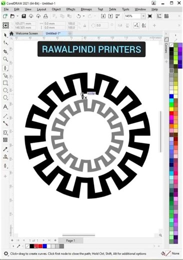 CorelDRAW Envelope Tool Tutorial | Seamless Design Trick in CorelDRAW #coreldrawtutorial #shorts