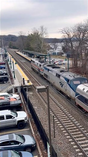 Amtrak K5LA Horn For New Hamburg Station! Lake Shore Limited #48 From Chicago To NYC