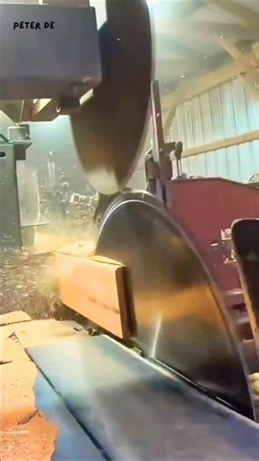 Satisfying Industrial Wood Cutting! #shorts #satisfying