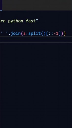 Reverse words orders using Python #coding #python #programming