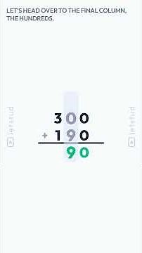 How to Add 300 and 190: Easy Column Addition for 3rd Grade