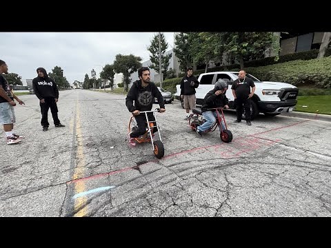 Compton California mini bike drag racing 1320
