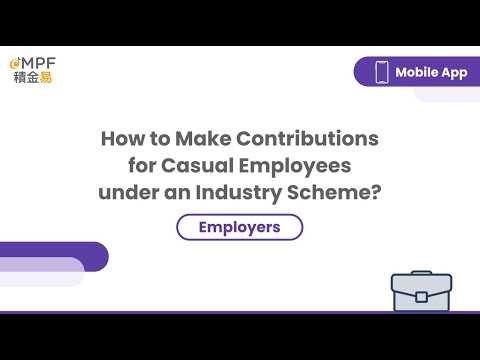 [Mobile App] How to Make Contributions for Casual Employees under an Industry Scheme?