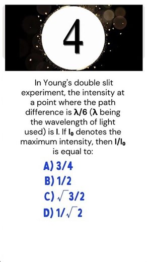 Solve this YDSE intensity problem in under 10 seconds?#NETPhysics