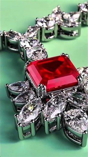 Ruby necklace high jewellery #shorts #shortsfeed #rubyneckles #highjewelry #diamond