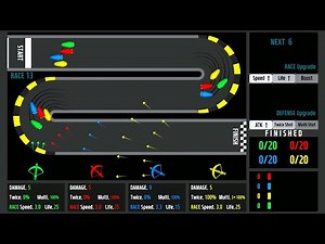 Race & Defense - Marble Race in Algodoo