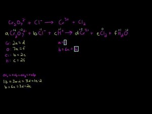 06 - Balancing Redox Equations in Acid Using the Algebraic Method