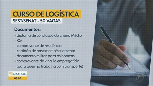 Sest Senat oferece curso de logística gratuito em Ribeirão Preto