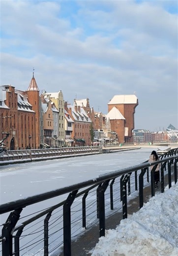 Zimowy, mroźny i słoneczny Gdańsk 🤍 #gdansk #polska #gdanskcity