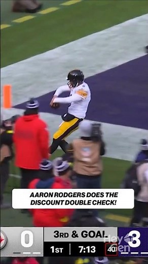 Arraon Rodgers Discount Double check after TD RUN .....CRAZY!