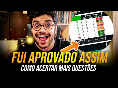 COMO SAIR DOS 70% DE ACERTO EM QUESTÕES E SER APROVADO EM CONCURSO