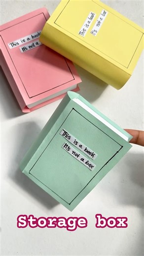 Storage box craft ideas / How to make paper book storage box #diy #papercraft #sompaartandcraft