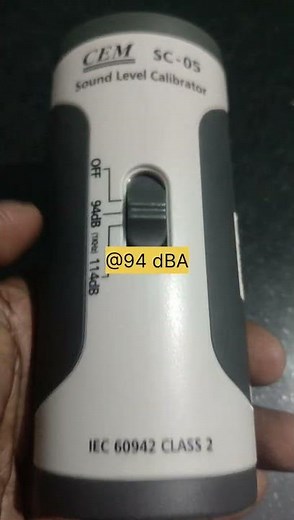 Noise Level meter Testing and Calibration