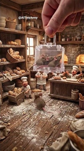 Giant Mice Stole Everything... Until This Happened! #shortsfeed #satisfying #shorts