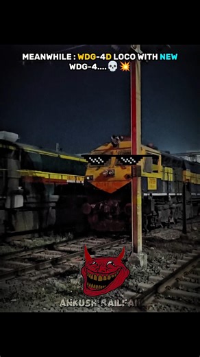 WDG-4D 💀💢 | The Most Experienced Locomotive of Indian Railways 🗿🔥 #indianrailways #wdg4d #shorts