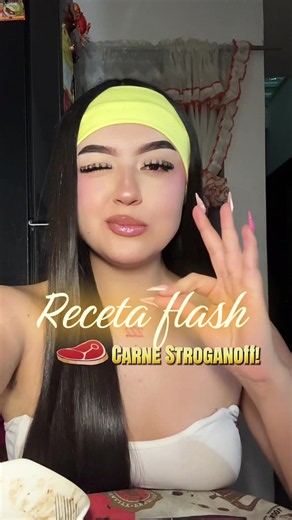 Receta fácil de Carne Stroganoff con cerdo - Paso a paso