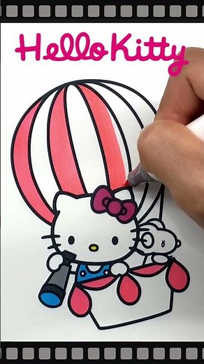Coloring Hello Kitty（キティちゃん） [Coloring book] #ぬりえ