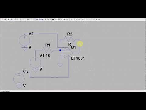 Inverting Amplifier with LTSpice