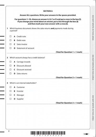 Pearson Edexcel IGCSE Accounting Level 1/2 PAPER 1 & 2 JUNE 2025 QUESTION PAPER AND MARK SCHEME