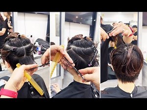 Very Short Pixie & Textured Short Layered Women's Haircut Tutorial | Short Hair Cutting Techniques